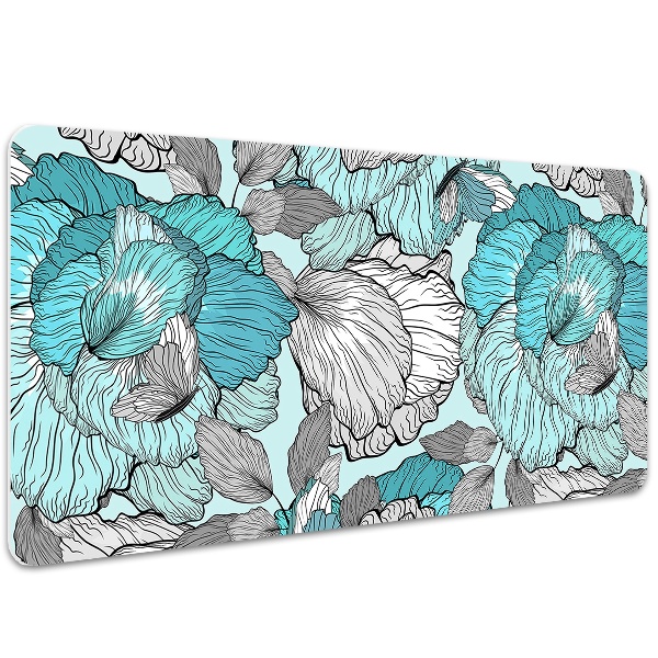 Skrivbordsunderlägg Doodle blommor
