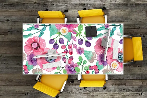 Skrivbordsunderlägg Blommor och bär