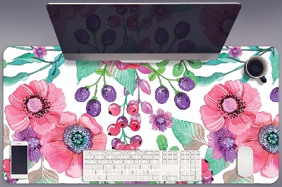 Skrivbordsunderlägg Blommor och bär