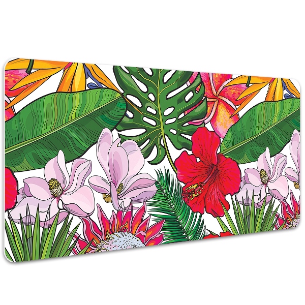 Skrivbordsunderlägg Färgglada blommor