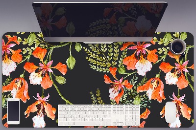 Skrivbordsunderlägg Röda blommor