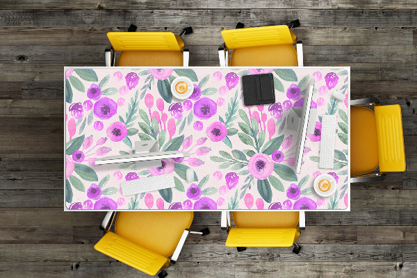 Skrivbordsunderlägg Blommönster