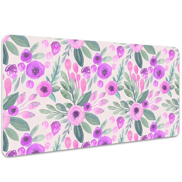 Skrivbordsunderlägg Blommönster