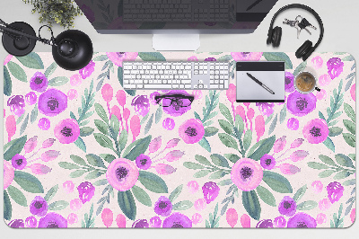 Skrivbordsunderlägg Blommönster