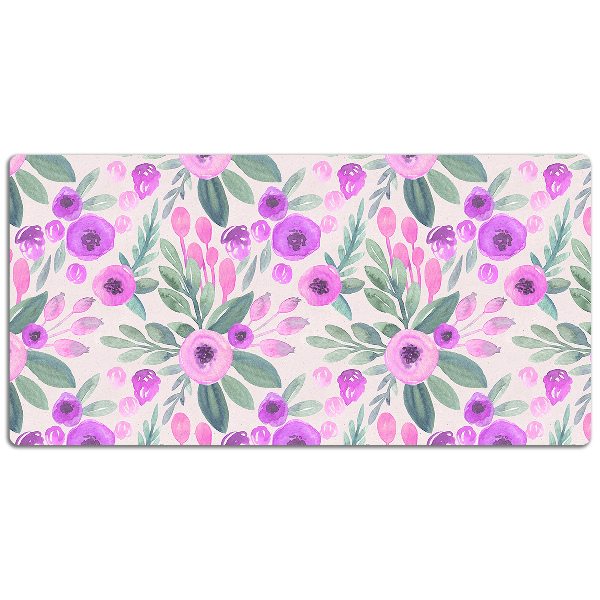 Skrivbordsunderlägg Blommönster