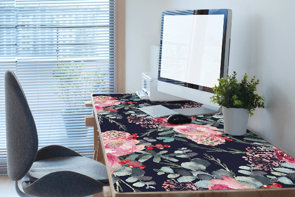 Skrivbordsunderlägg Blommor och löv