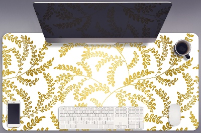 Skrivbordsmatta guldlöv