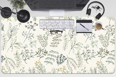 Skrivbordsmatta Gröna löv