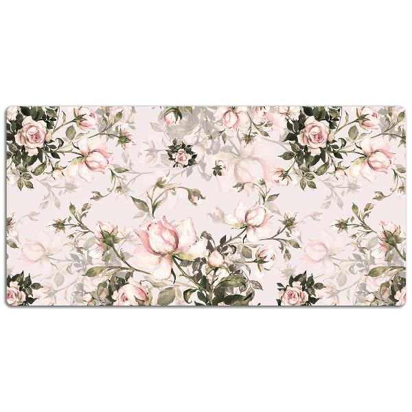 Skrivbordsunderlägg Färgglada blommor