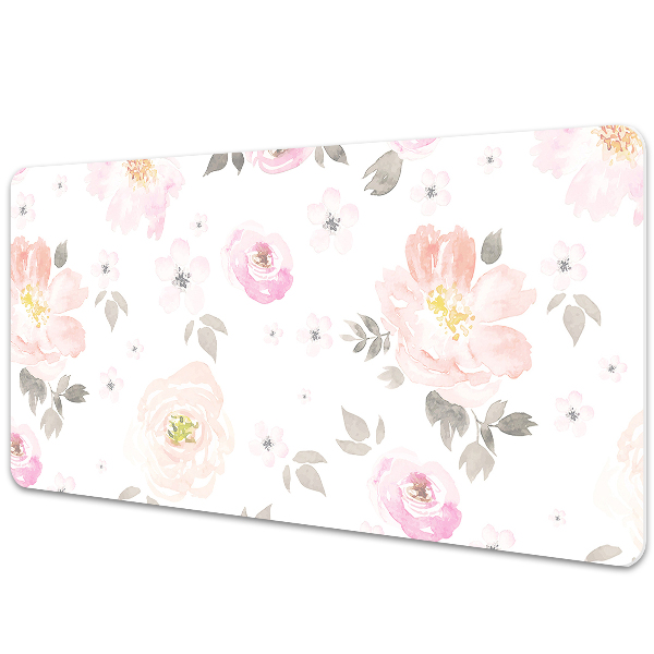 Skrivbordsunderlägg Blommönster
