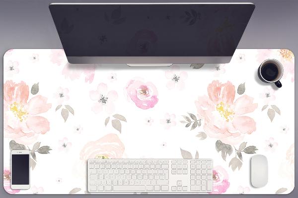 Skrivbordsunderlägg Blommönster
