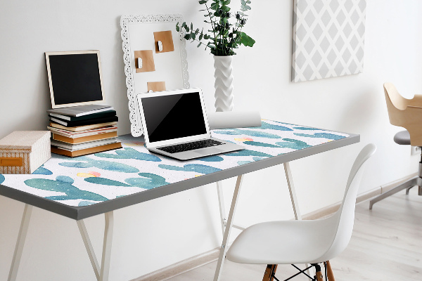 Skrivbordsunderlägg Målade kaktus