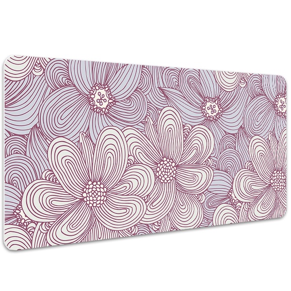 Skrivbordsunderlägg Doodle blommor