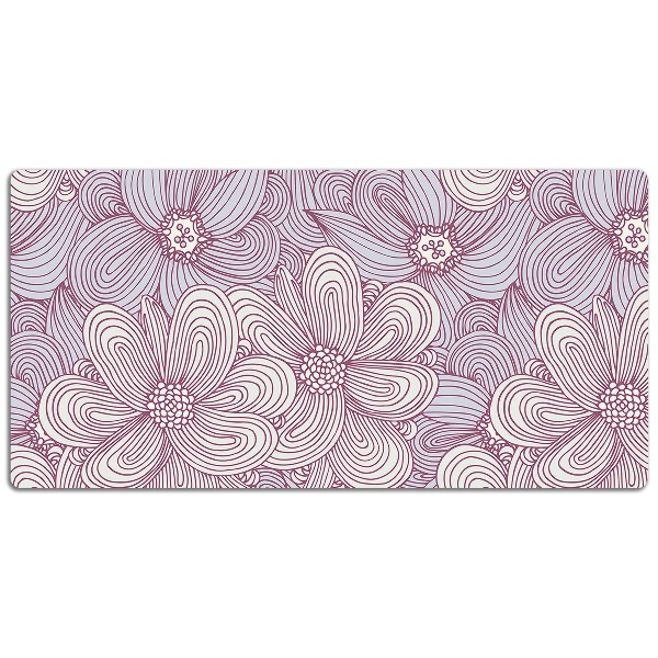 Skrivbordsunderlägg Doodle blommor