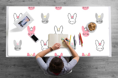 Skrivbordsunderlägg Kaniner i kronorna