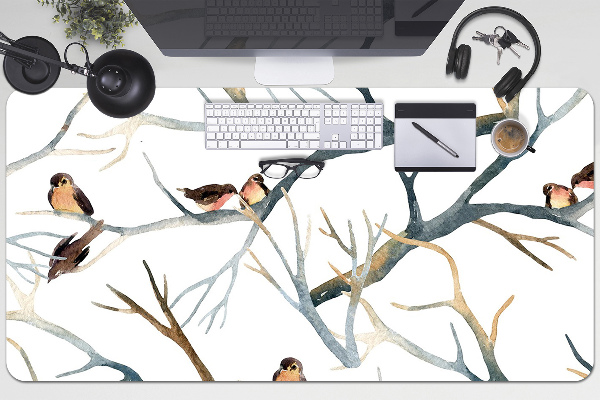 Skrivbordsunderlägg Sparvar på grenar