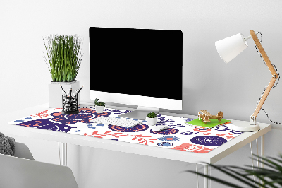 Skrivbordsmatta Abstrakta blommor