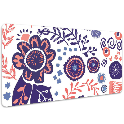 Skrivbordsmatta Abstrakta blommor