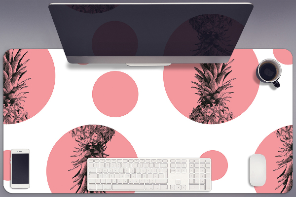 Skrivbordsmatta Rosa ananas