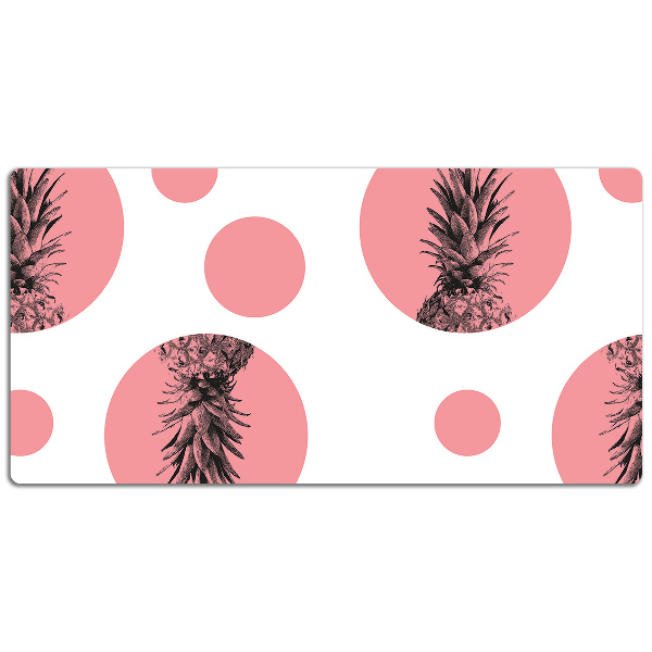 Skrivbordsmatta Rosa ananas