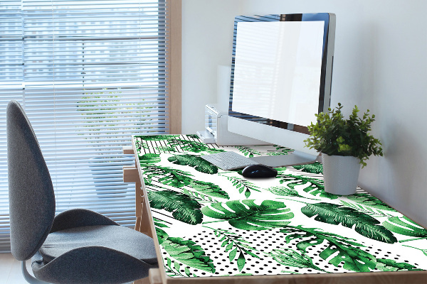 Skrivbordsmatta Prickar och löv