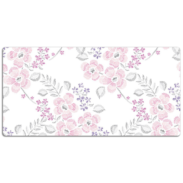 Skrivbordsunderlägg Blommönster