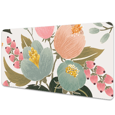 Skrivbordsunderlägg Målade blommor
