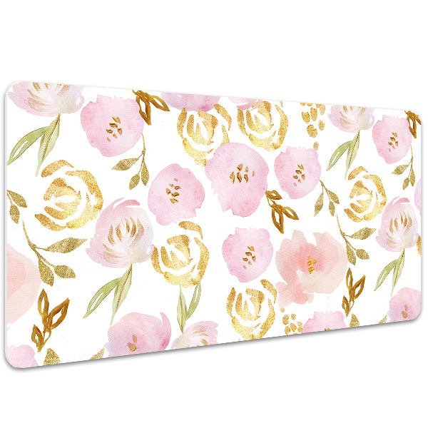 Skrivbordsunderlägg Rosa blommor