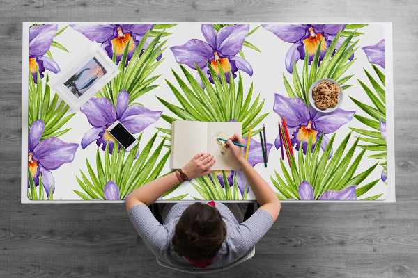 Skrivbordsunderlägg Lila blommor