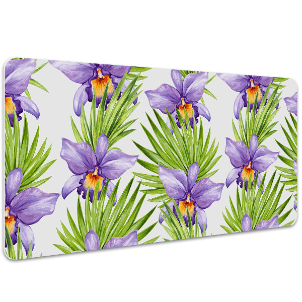 Skrivbordsunderlägg Lila blommor