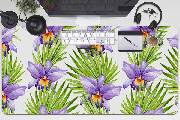 Skrivbordsunderlägg Lila blommor