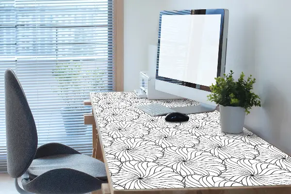 Skrivbordsunderlägg Ritad blomma