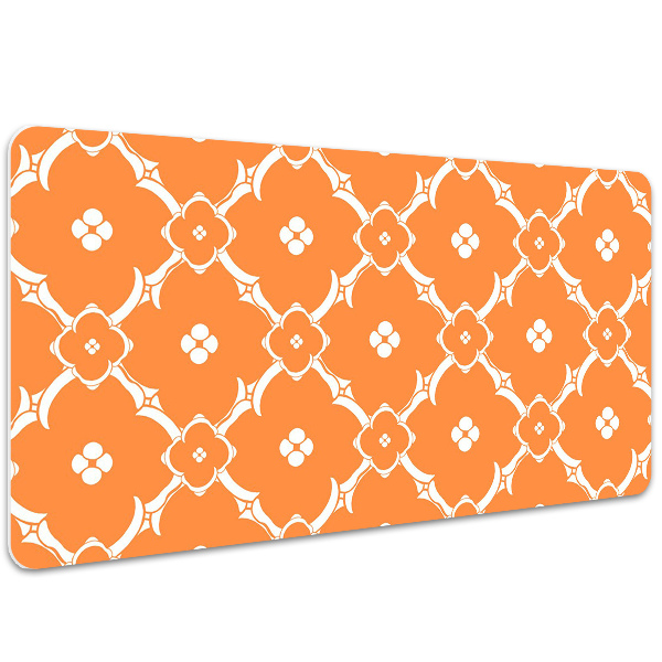 Skrivbordsunderlägg Orange blommor