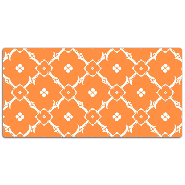 Skrivbordsunderlägg Orange blommor