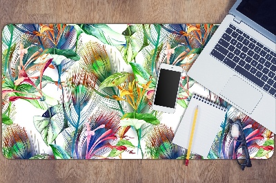 Skrivbordsunderlägg Färgglada blommor