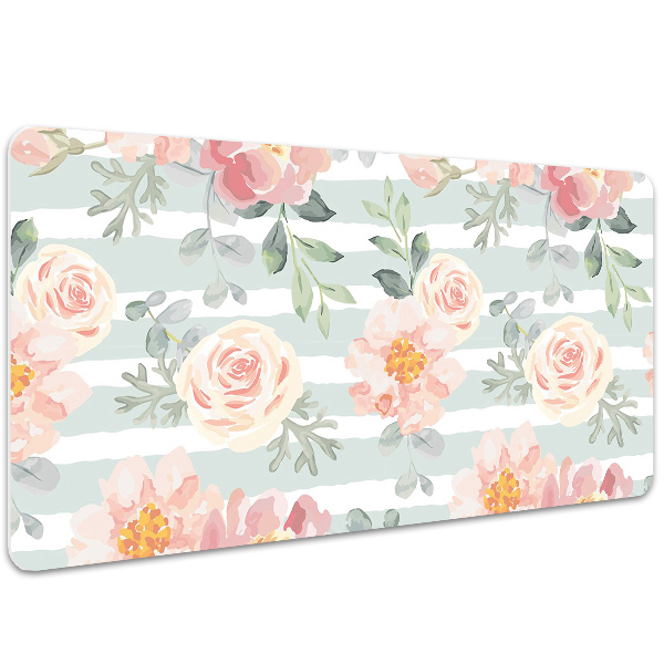 Skrivbordsunderlägg Rosa blommor