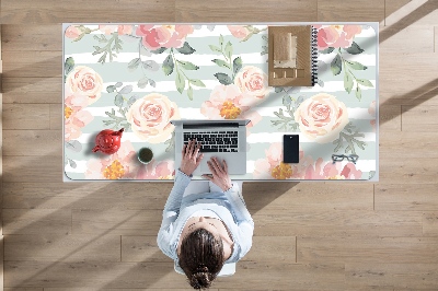 Skrivbordsunderlägg Rosa blommor