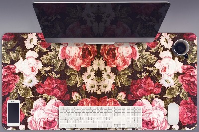 Skrivbordsunderlägg röda rosor