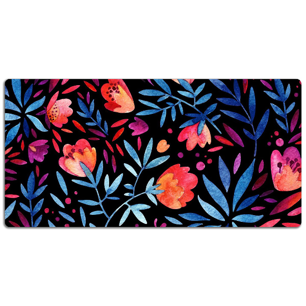 Skrivbordsunderlägg Blommönster