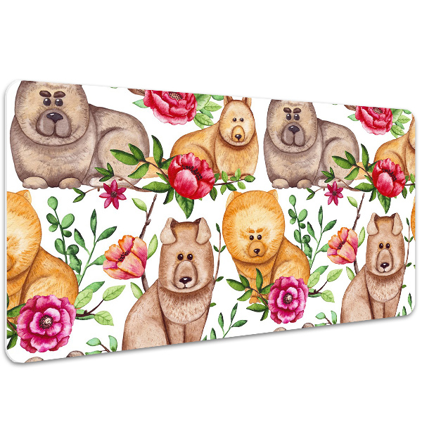 Skrivbordsunderlägg Chow chow hundar