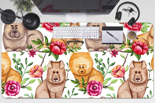Skrivbordsunderlägg Chow chow hundar