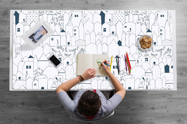 Skrivbordsunderlägg Hus