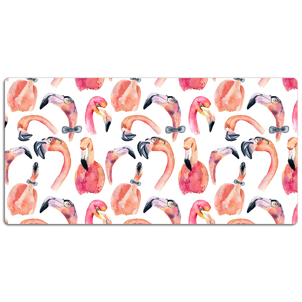 Skrivbordsunderlägg Crazy Flamingos