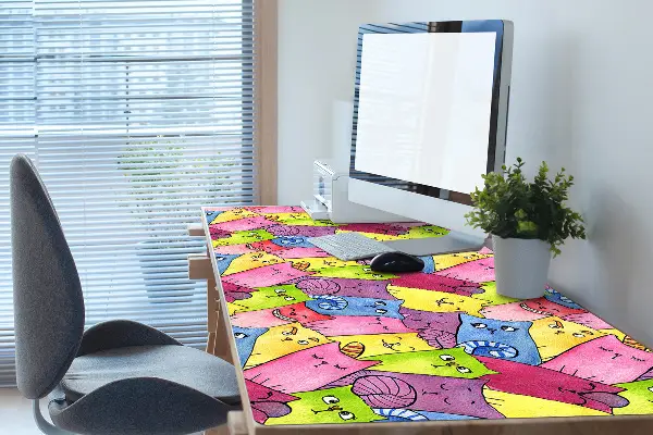 Skrivbordsunderlägg Glada katter