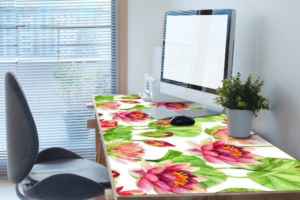 Skrivbordsunderlägg Lotos blomma lämnar