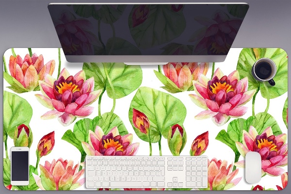 Skrivbordsunderlägg Lotos blomma lämnar