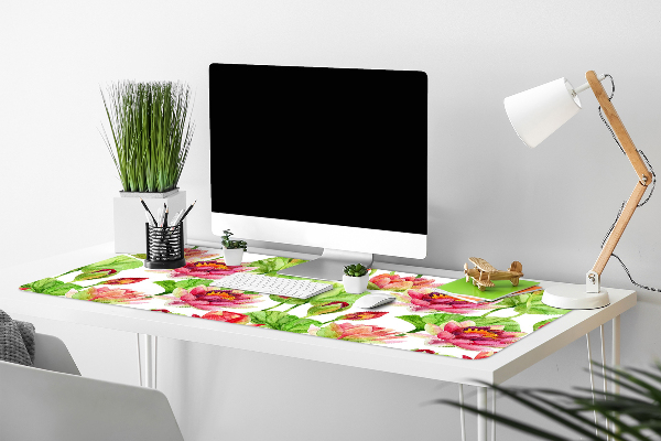 Skrivbordsunderlägg Lotos blomma lämnar
