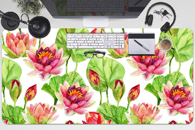 Skrivbordsunderlägg Lotos blomma lämnar