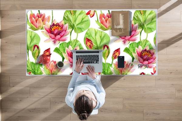 Skrivbordsunderlägg Lotos blomma lämnar