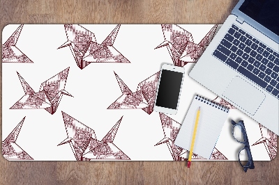 Skrivbordsunderlägg Origamifåglar